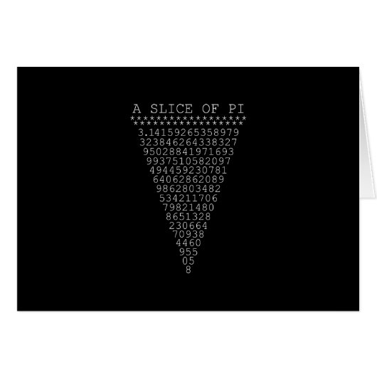 Een stukje Pi Typografie (Voorkant Horizontaal)