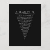 Een stukje Pi Typografie Briefkaart (Voorkant)