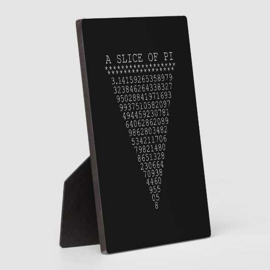 Een stukje Pi Typografie Fotoplaat (Zijkant)