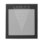 Een stukje Pi Typografie Notitieblok (Voorkant)