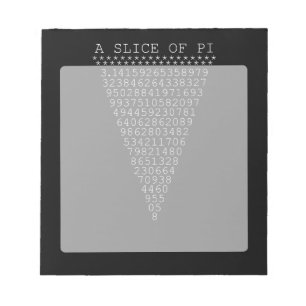 Een stukje Pi Typografie Notitieblok