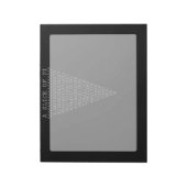 Een stukje Pi Typografie Notitieblok (Linkerzijde)