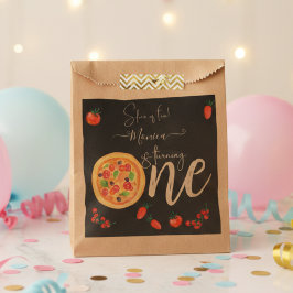 Een stukje plezier, eerste pizza verjaardag bedankzakje
