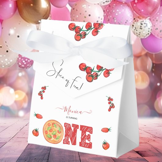 Een stukje plezier, eerste verjaardag bedankdoosjes