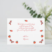 Een stukje plezier, eerste verjaardag bedankkaart (Staand voorkant)