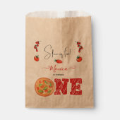 Een stukje plezier, eerste verjaardag bedankzakje (Voorkant)