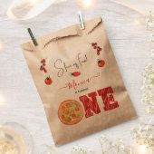Een stukje plezier, eerste verjaardag bedankzakje (Geknipt)
