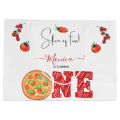 Een stukje plezier, eerste verjaardag groot cadeauzakje (Achterkant)