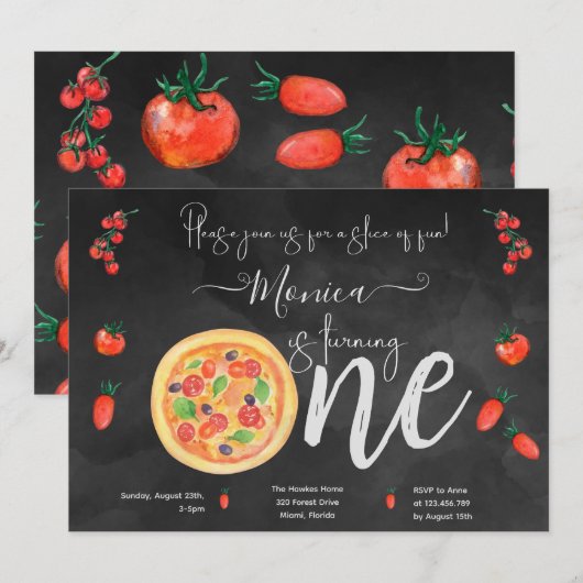 Een stukje plezier, eerste verjaardag kaart (Voorkant / Achterkant)