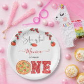 Een stukje plezier, eerste verjaardag papieren bordje (Feest)