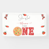 Een stukje plezier, eerste verjaardag spandoek (Horizontaal)