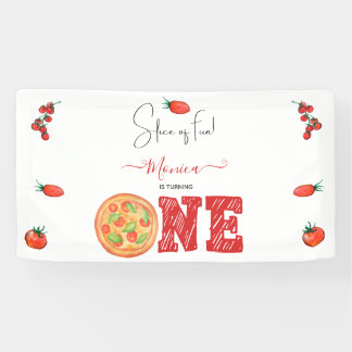 Een stukje plezier, eerste verjaardag spandoek