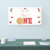 Een stukje plezier, eerste verjaardag spandoek (Beurs)