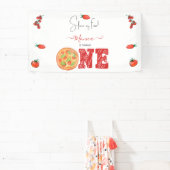 Een stukje plezier, eerste verjaardag spandoek (Insitu)