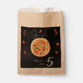 Een stukje plezier, pizza verjaardag bedankzakje (Voorkant)