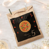 Een stukje plezier, pizza verjaardag bedankzakje (Geknipt)
