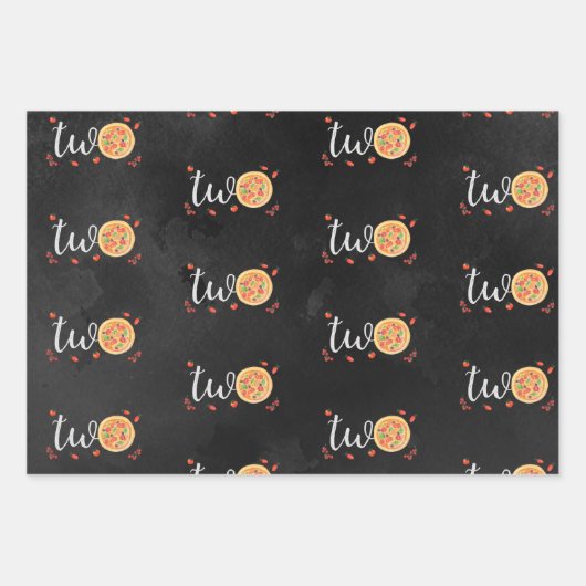 Een stukje plezier, tweede verjaardag inpakpapier vel (Voorkant 2)