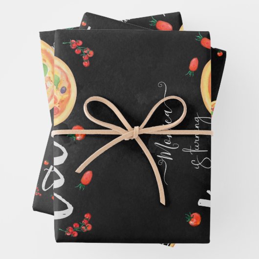 Een stukje plezier, tweede verjaardag inpakpapier vel (In situ)