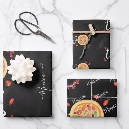 Een stukje plezier, tweede verjaardag inpakpapier vel (Voorkant)