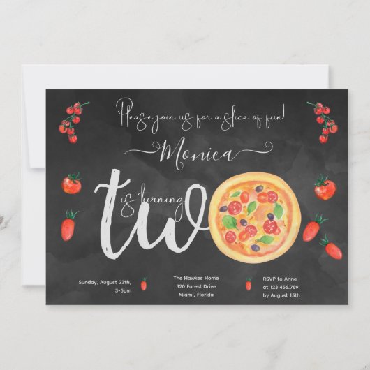 Een stukje plezier, tweede verjaardag kaart (Voorkant)