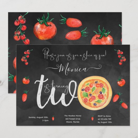 Een stukje plezier, tweede verjaardag kaart (Voorkant / Achterkant)