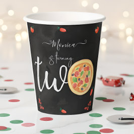 Een stukje plezier, tweede verjaardag papieren bekers