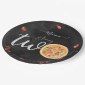 Een stukje plezier, tweede verjaardag papieren bordje (Gekanteld)