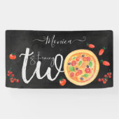 Een stukje plezier, tweede verjaardag spandoek (Horizontaal)