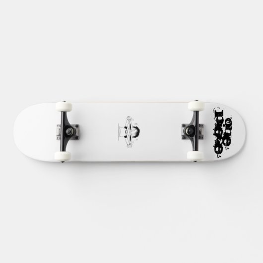 één stukje skateboard witte kleur (Horizontaal)