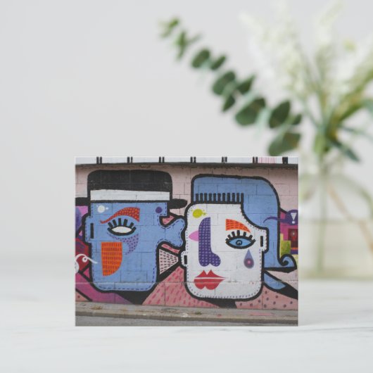 Een stukje vreugde drogen briefkaart (Staand voorkant)