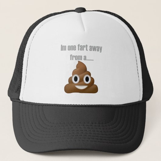 Een stukje weg van poop-emoji - Poo cartoon design Trucker Pet (Voorkant)