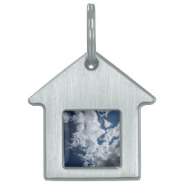 Een stukje wolken huisdieren naamplaatje