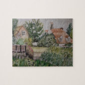 Een stuw in de historische stad Sandwich in Engela Legpuzzel (Horizontaal)