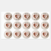 Een subtiel minimalistisch hart. labels (Vel)