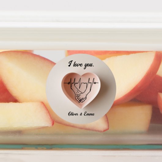 Een subtiel minimalistisch hart. labels (Aangebracht)