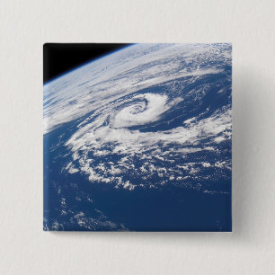 Een subtropische cycloon vierkante button 5,1 cm