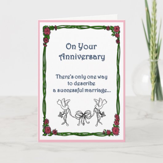 Een succesvol huwelijk is… kaart (Voorkant)