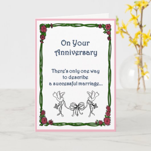 Een succesvol huwelijk is… kaart (Gele Bloem)