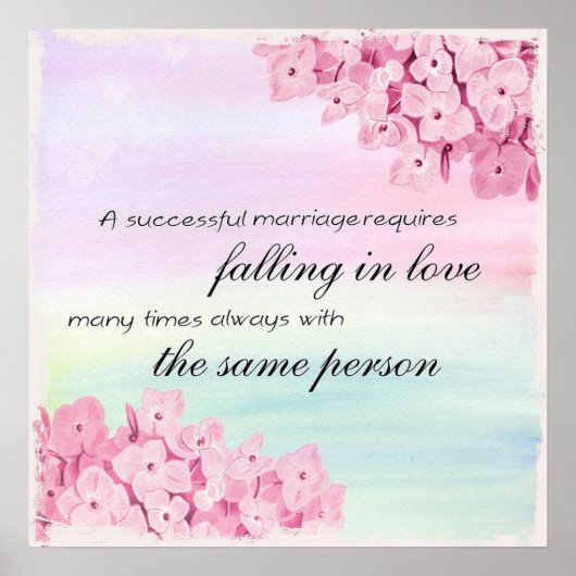 Een succesvol huwelijk poster (Voorkant)