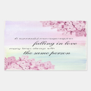 Een succesvol huwelijk... quote Sticker
