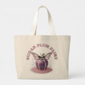 Een suikerpruimenfee grote tote bag (Achterkant)