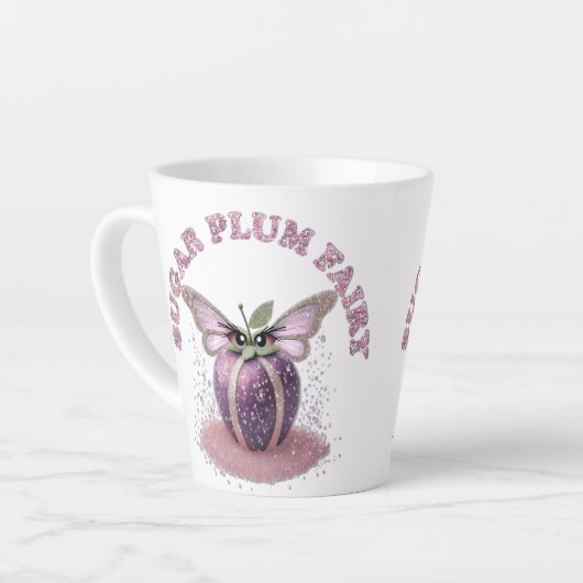 Een suikerpruimenfee latte mok (Linkerhoek)