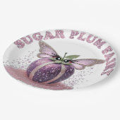 Een suikerpruimenfee papieren bordje (Gekanteld)
