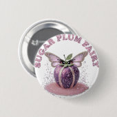 Een suikerpruimenfee ronde button 5,7 cm (Voorkant /achterkant)