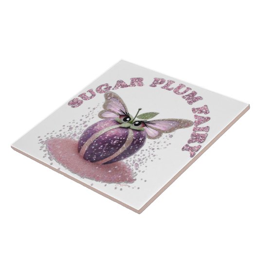 Een suikerpruimenfee tegeltje (Zijkant)