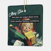 Een suikersloppenwijk van een andere vakantieuitva keramisch ornament (Links)