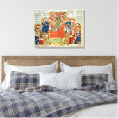 Een Sultan en zijn Rechtbank Canvas Afdruk (Insitu (Slaapkamer))