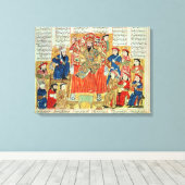 Een Sultan en zijn Rechtbank Canvas Afdruk (Insitu (Houten vloer))