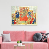Een Sultan en zijn Rechtbank Canvas Afdruk (Insitu (Woonkamer))