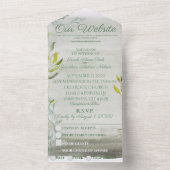 Een Summers Tale Waterverf All In One Uitnodiging (Binnen)